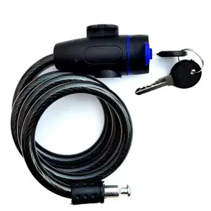 Bicycle Anti-Theft Lock, Metal Motorcycle Security Lock, 2 Keys Included, Steel Cable Lock, Durable and Reliable Bike Lock