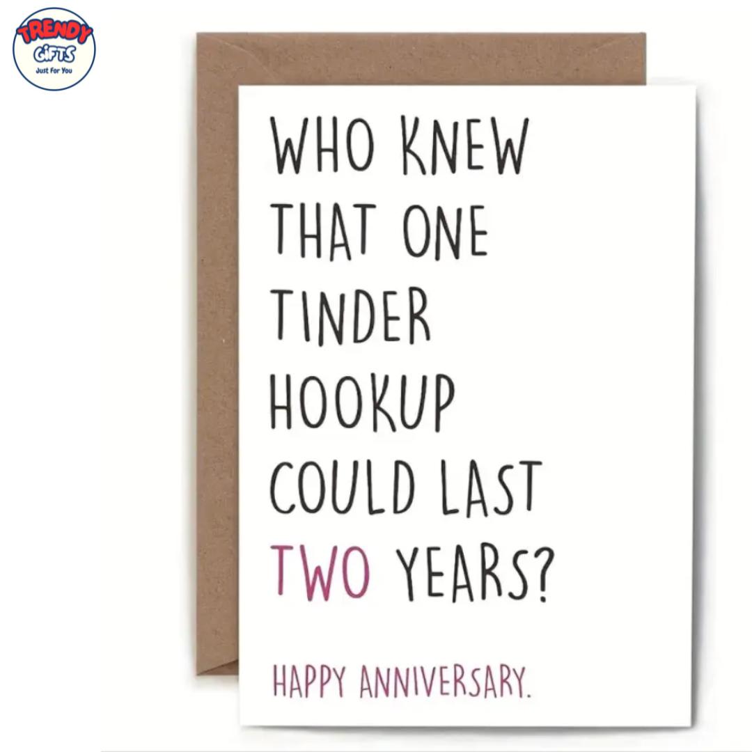 Funny Anniversary Card with Envelope, Humorous Greeting Card for Anniversaries, Perfect Gift for Friends and Family- TrendyGiftUSA