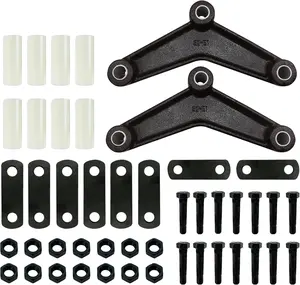 Trailer Shackle Kit,Heavy Duty Tandem Trailer Axle Shackle Kit, Dual Axle Trailer Leaf Spring Shackle Kit for Double Eye Springs (3500lbs-5200lbs Axles)