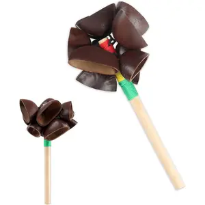 Shaker 5.9" x 3.14" Cacho Seed Pod Rattle  Percussion Gifts Peruvian Musical Instrument - Nature Sounds for Meditation, ASMR, Sound , Yoga (Juju-1 Pack)