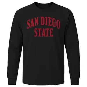 San Diego State University Classic Long Sleeve T-Shirt (Black)