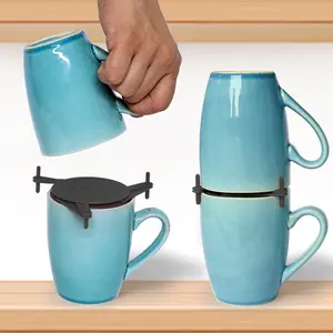 ELYPRO Coffee Mug Stacker Set of 6 Stackers for Kitchen Organization—Drinkware