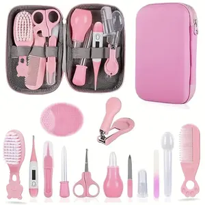 13-Piece Baby Care Set, Infant Safety Kit with Comb, Nail Clipper, Nose Aspirator, Essential Newborn Gear for Boys and Girls