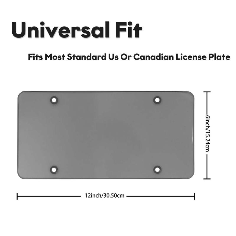 License Plate Frame, 2 Counts Car License Plate Protector with Screw Kit, Universal Car Exterior Accessories for American Standard Cars