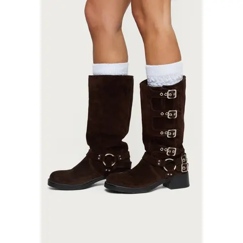 Knee High Scrunch Socks