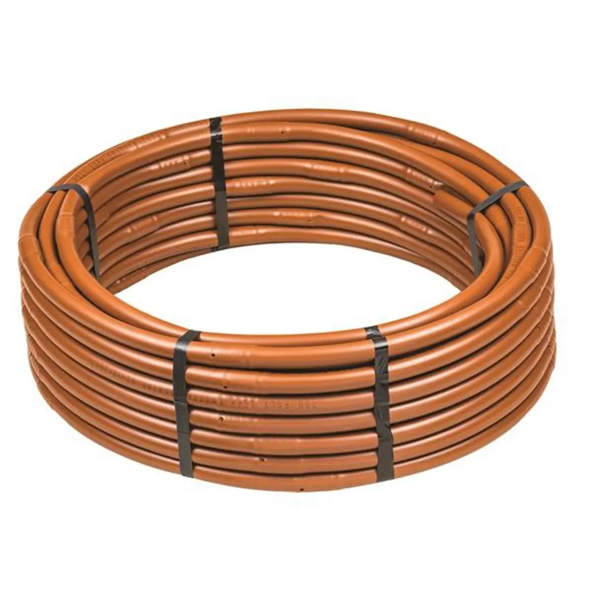 Orbit 7004115 High-Quality Drip Irrigation Emitter Tubing - 1/2 in. x 100 ft. Brown Polyethylene Pipe, 5.7 lbs, 80 psi High-Pressure Watering Equipment, 1 Flow Rate, Durable Vegetable Garden Irrigation Supplies