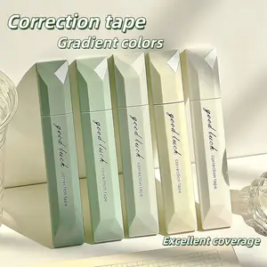 5pcs Gradient Correction Tape Set, Compact Portable Design, Large Capacity, Silent Smooth, Ideal for School Office, Fun Stationery, Perfect Gift