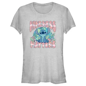 Juniors Womens Lilo & Stitch Kindness matters Stitch T-Shirt