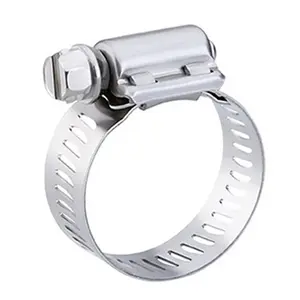 212 MAIN Stainless Steel Adjustable Hose Clamp (Model 219773), 0.68 x 1.25 in. - For Sports & Outdoor Scooters Equipment, Adjustable Clamp