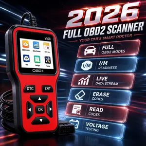 V500 Obd2 Scanner Diagnostic Tool, Check Engine Light Code Scanner, Reset, Dtc, Data Stream, I/m Readiness, Car & Truck Scan Tool