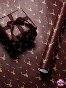 Reindeer Christmas Wrapping Paper Holiday Gift Wrap Elk Gift Wrap Stag Gift Wrap Elegant Christmas Gift Wrap Seasonal Gift Wrap Deer