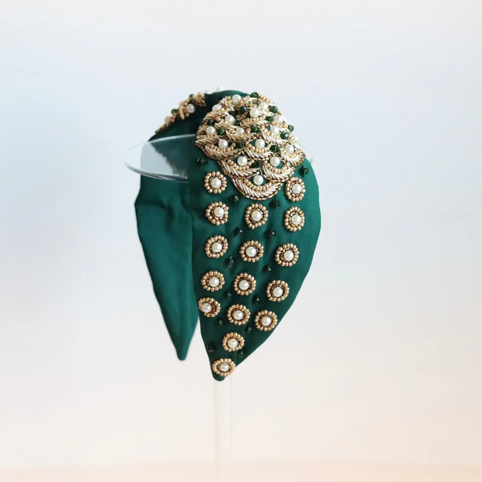 Sophia Pearl Green Headband