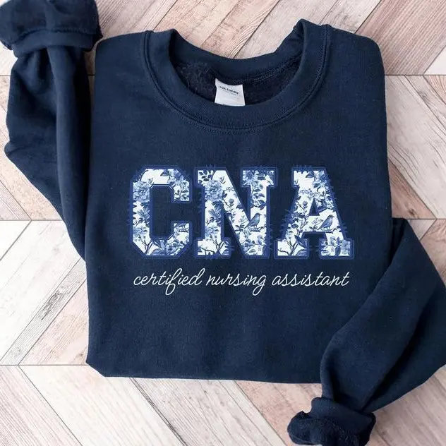 Toile De Jouy CNA Sweatshirt, Certified Nursing Assistant Sweatshirt, Floral CNA Nurse Shirt, Nurse Gift, Nurse Appreciation