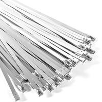 100-Pack Metal Zip Ties 11.8 inch