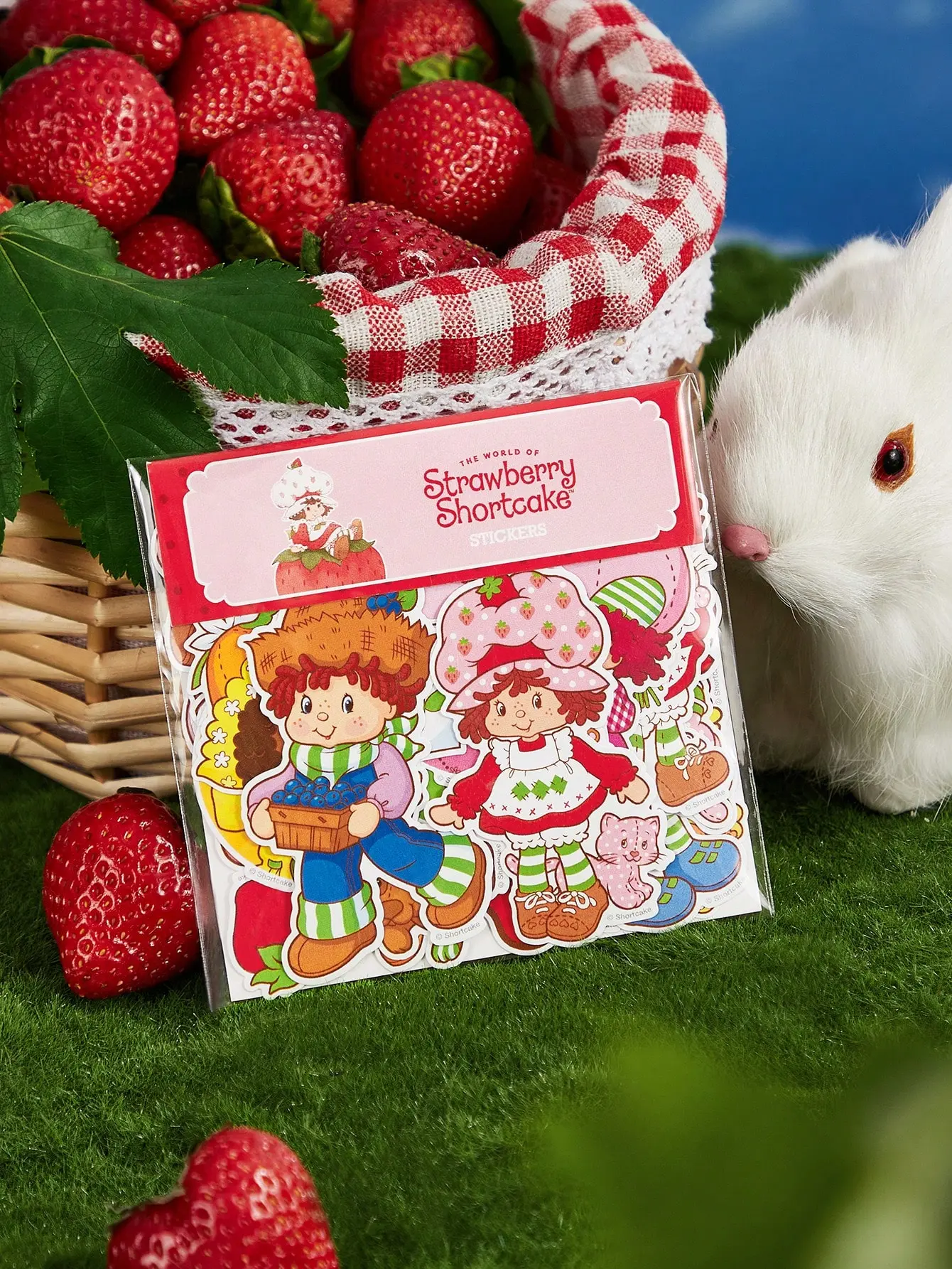 42pcs Cute Strawberry Shortcake Character Cartoon Sticker Pack - Decal Stickers for Cellphone Covers, DIY Scrapbooking - Girls' Fan Gift, Phone Decoration Accessories
