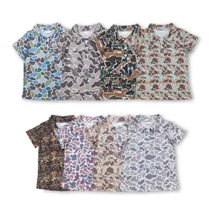 FS Boy Summer Tshirt Boy Camo Hunting Clothes Toddler Summer Clothing
