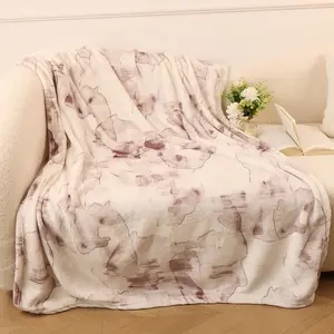 RoseKind Landscape Painting Super Soft Throw Blanket 3D Checkered Design Lightweight Fuzzy Cozy Blankets for Sofa Chair Bed Ideal Gift for Lovers Women Men Friends Pets,Cloud Soft Knit for Instant Cool Relief