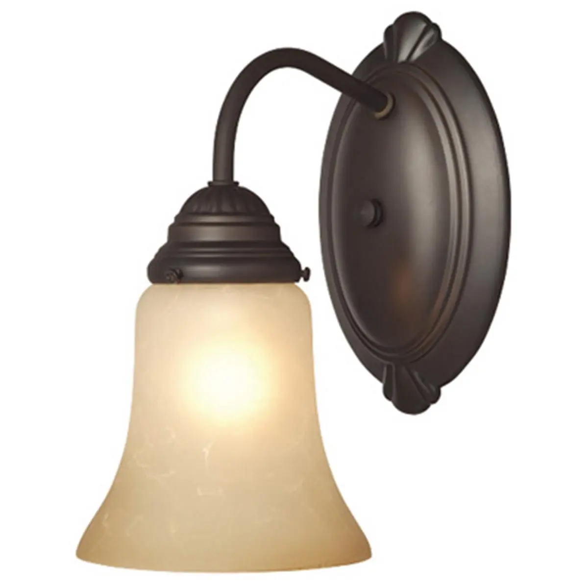 212 MAIN Westinghouse 62238 Decorative Wall Lamp - UL Listed Single-Light Indoor Wall Fixture, Oil Rubbed Bronze Finish, Aged Glass, Ambient Decoration Lamp, Interior Use Only, Fits 1 Medium Light Bulb, Indoor Use