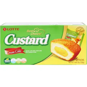 Lotte Custard Cream Cake 6pk