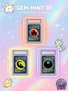 Graded Pokémon Mystery Slab — Guaranteed PSA/BGS/CGC Grade 10 | Dark, Fire & Dragon Types