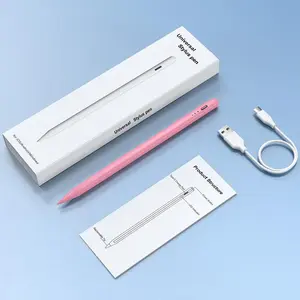 Tilt-Sensitive Stylus Pen for iPad & Android – Palm Rejection, 10H Battery, Fast Charging, Magnetic – Universal Touchscreen Pencil with 2 Extra Tips