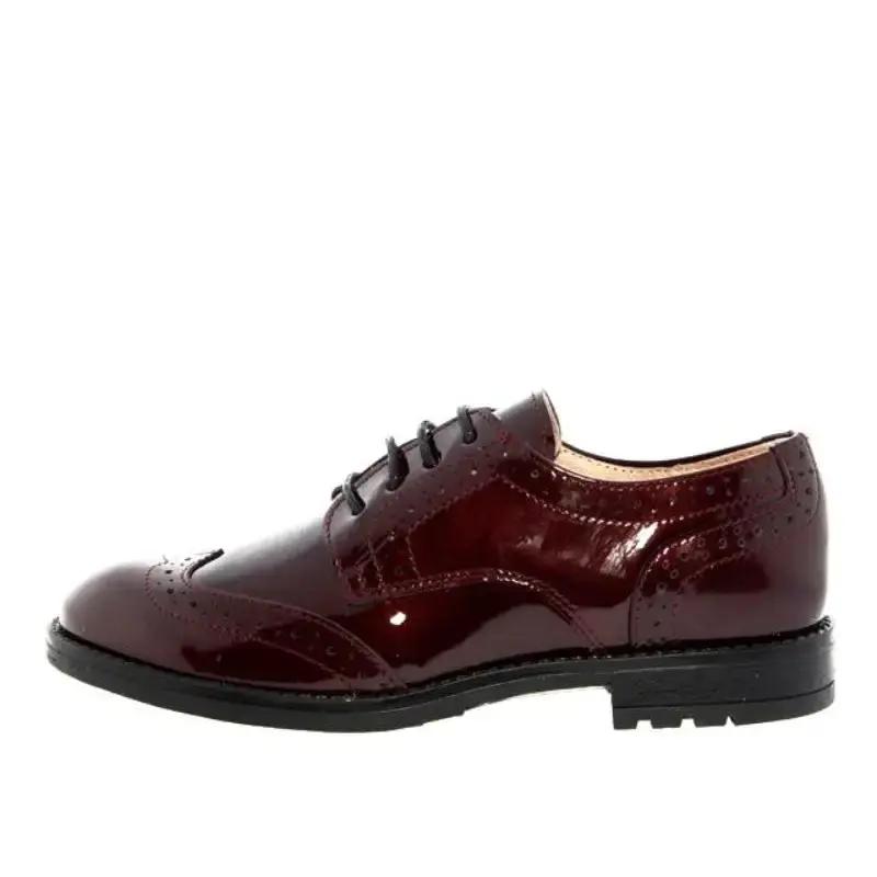 Acebos Burgundy Patent Leather Oxford