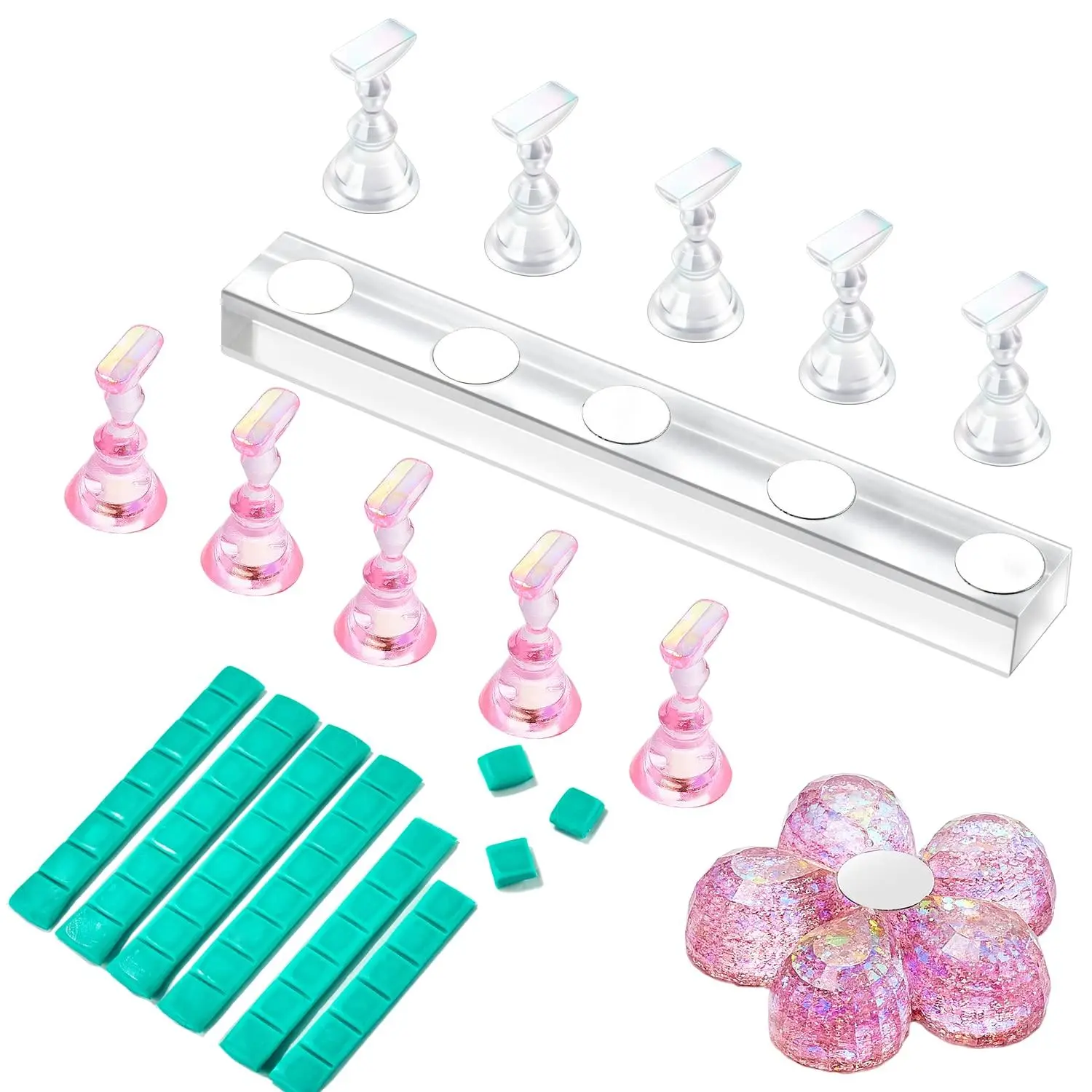 Makartt Magnetic Nail Stand - Press On Display and Painting Holder Nail Art Nail Care Makartt Magnetic Nail Stand - Press On Display and Painting Holder Nail Art Nail Care