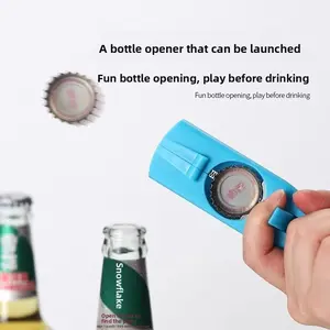 Fun gun-shaped opener that launches bottle caps across the room, turning beer opening into a playful game, perfect for parties and gatherings，Men's gift, ideal present, perfect for beer lovers.