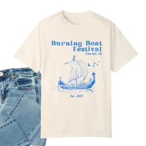 One Tree Hill Burning Boat Festival T-Shirt Iconic TV Show Graphic Tee Unisex Fan Shirt