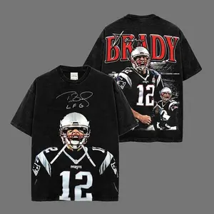The GOAT Tom Brady 12 Game Day Outfit Heavyweight Acid Washed 100% Cotton T-Shirt, Brady’s Army TB12 Nation Shirt, Patriots Nation Shirt, Game Day Outfit, Football Graphic Tee