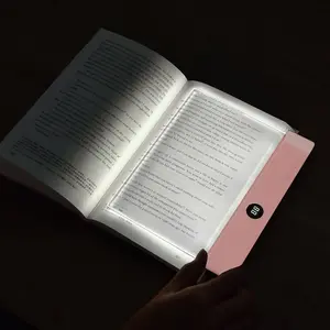 GLOWNEST Black Rechargeable LED Book Light - Dimmable Warm White, Lighting Modes Adjustable, Eye-Care, Timer-Equipped Night Light for Bed Reading, Party Gifting (Home Supply Essential)