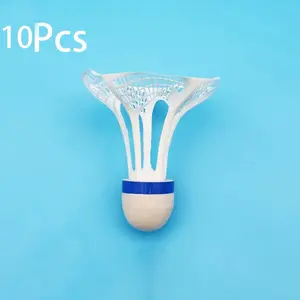 10pcs Windproof and windproof badminton: play-resistant nylon material, outdoor indoor general training ball Shuttlecock