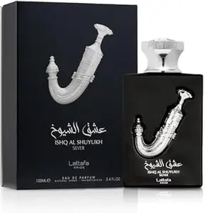 Lattafa Ishq Al Shuyukh Silver Men 3.4oz(100ML) Edp Spray