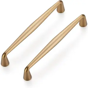 10 Pack 5 Inch Champagne Bronze Kitchen Cabinet Handles Solid Zinc Alloy Cabinet Pulls Cupboard Hardware Drawer Handles