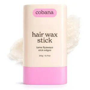 Cobana Hair Wax Stick - Anti Frizz Wax Stick for Hair & Flyaway Hair Tamer - Light & Unscented Slick Back Stick, Hair Finishing Stick for All-Day Hold & Slick Back Updos (70g)