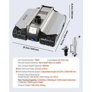 VEVOR Electric Trailer Mover, 9000 lbs Max Towing Capacity, Remote-Controlled Trailer Mover with 328 ft Wireless Range, Motorised Camper Trolley Kit Fits for Camper RV Caravan Boat Trailer Jack