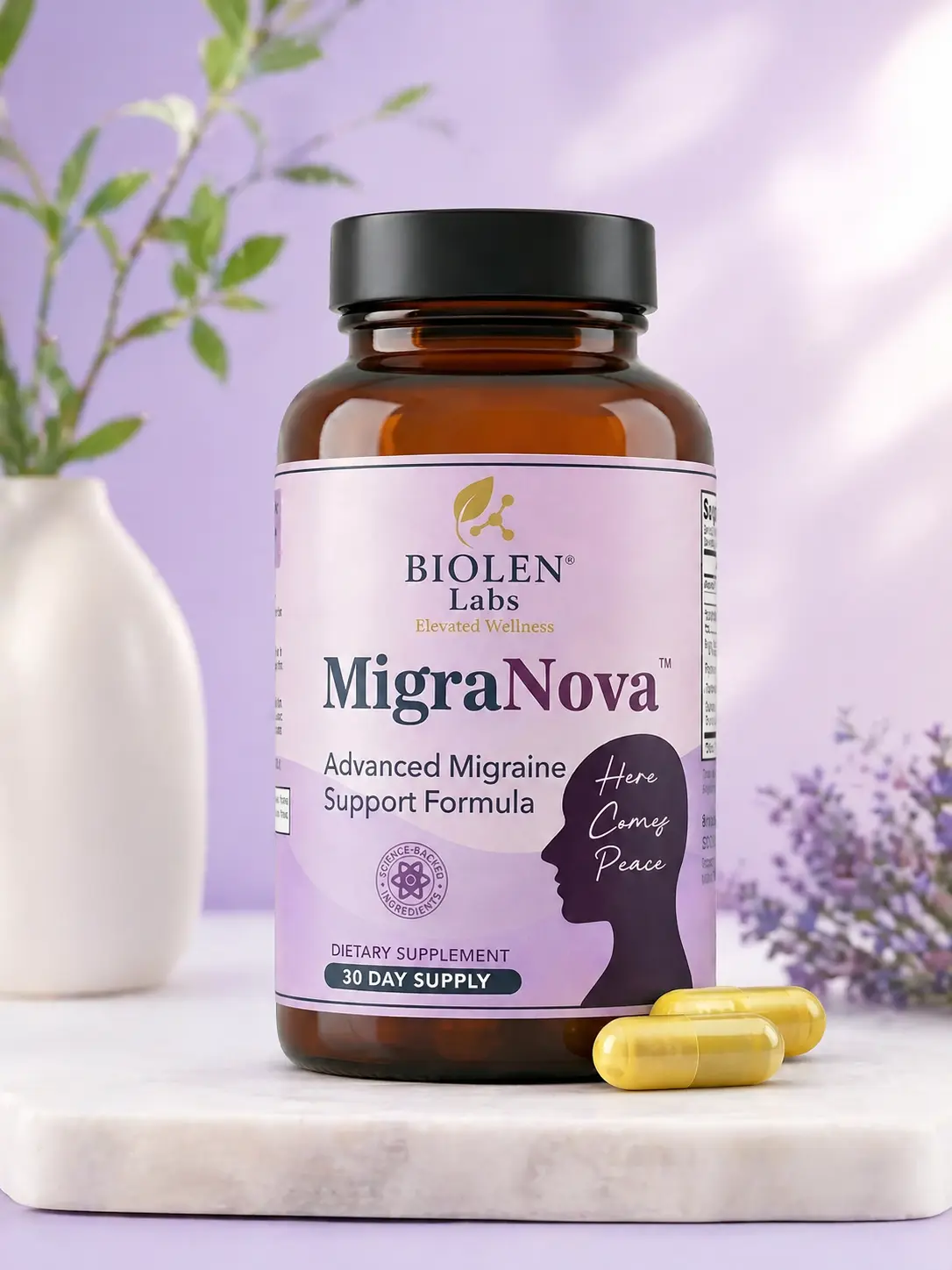 MigraNova Migraine Relief Supplement for Daily Prevention and Care MigraNova Migraine Relief Supplement for Daily Prevention and Care