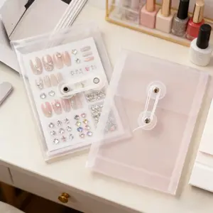 15pcs Desktop Organization Solution: Transparent Bills File Bags | Portable Retro Craft Organizer for Scrapbook Sticker & Note Sorting