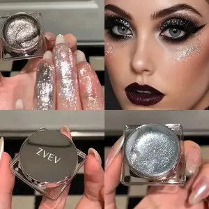 Liquid Gel Eyeshadow Pearl Glitter Body Highlighter Single Color Diamond Flash Silk Brightener High Gloss Sparkle Fast Dry Cosmetic Glossy