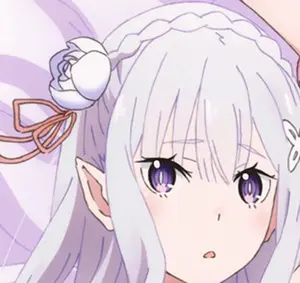 Re:Zero Anime Emilia Large Pillow Officially Licensed Brand New