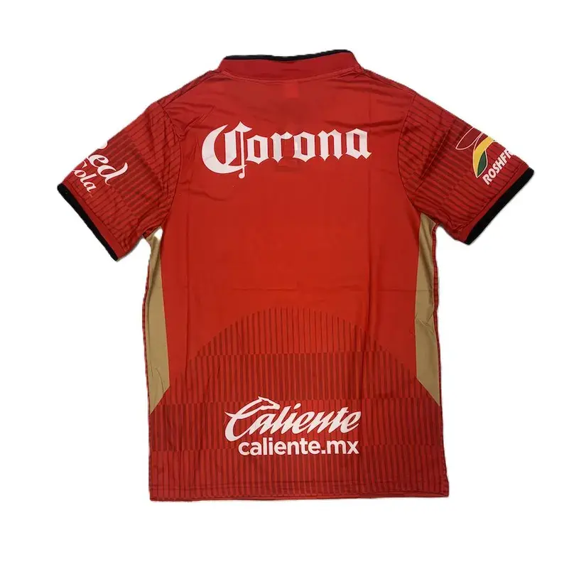 Toluca Home Adult Red Jersey Sports Shirt, Sleeve Athletic Jersey, Streetwear Football Top, Soccer Fan Gift