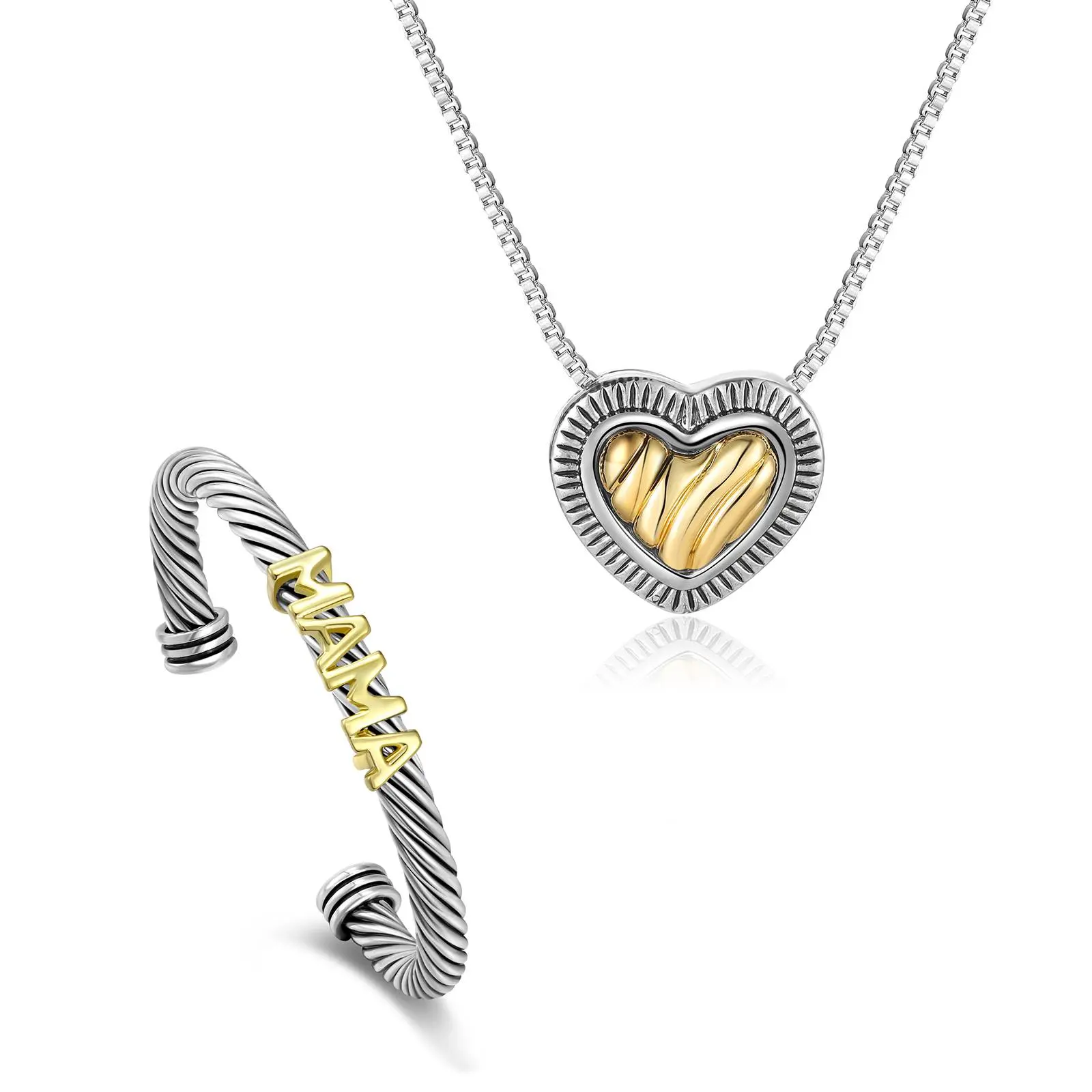 MAMA+Heart Necklace