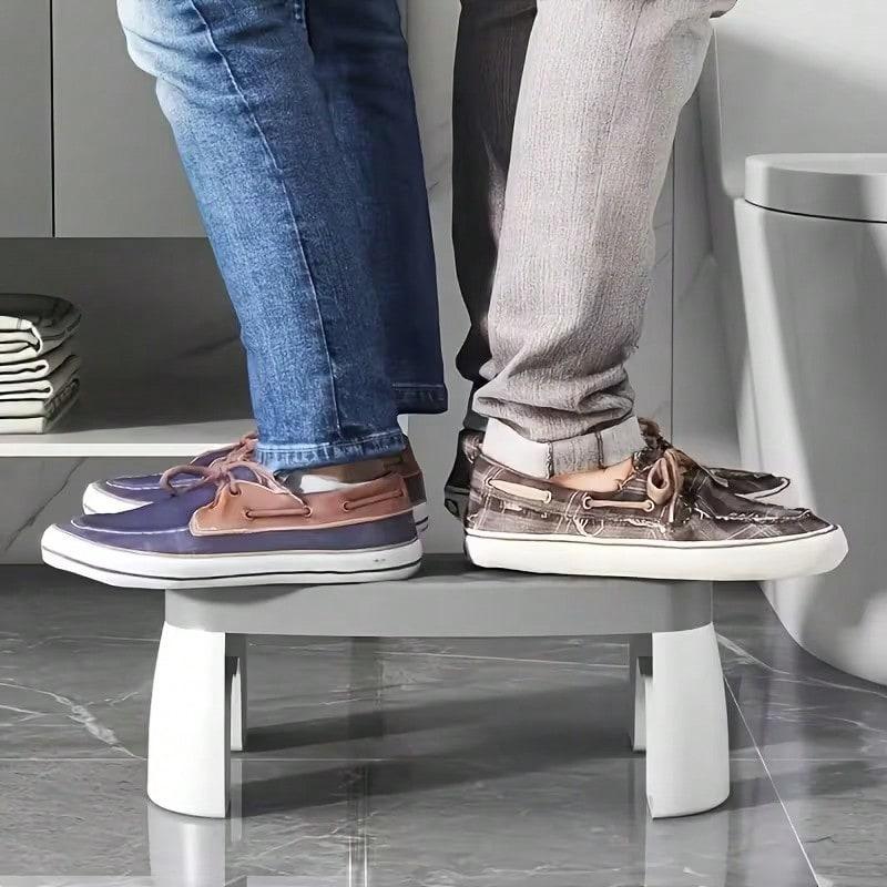 TAIMASI Portable Adult Toilet Footstool - Anti-Slip Waterproof Footstool With 35° Ergonomic Design, Durable Plastic Bathroom Aid Step Stool For Elderly & Mobility-Limited Users, Toilet Accessories, Userfriendly Design