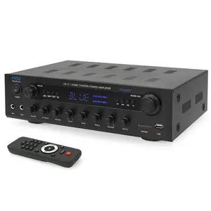 400W Bluetooth Stereo Amplifier - Wireless Streaming, HDMI, LED Display