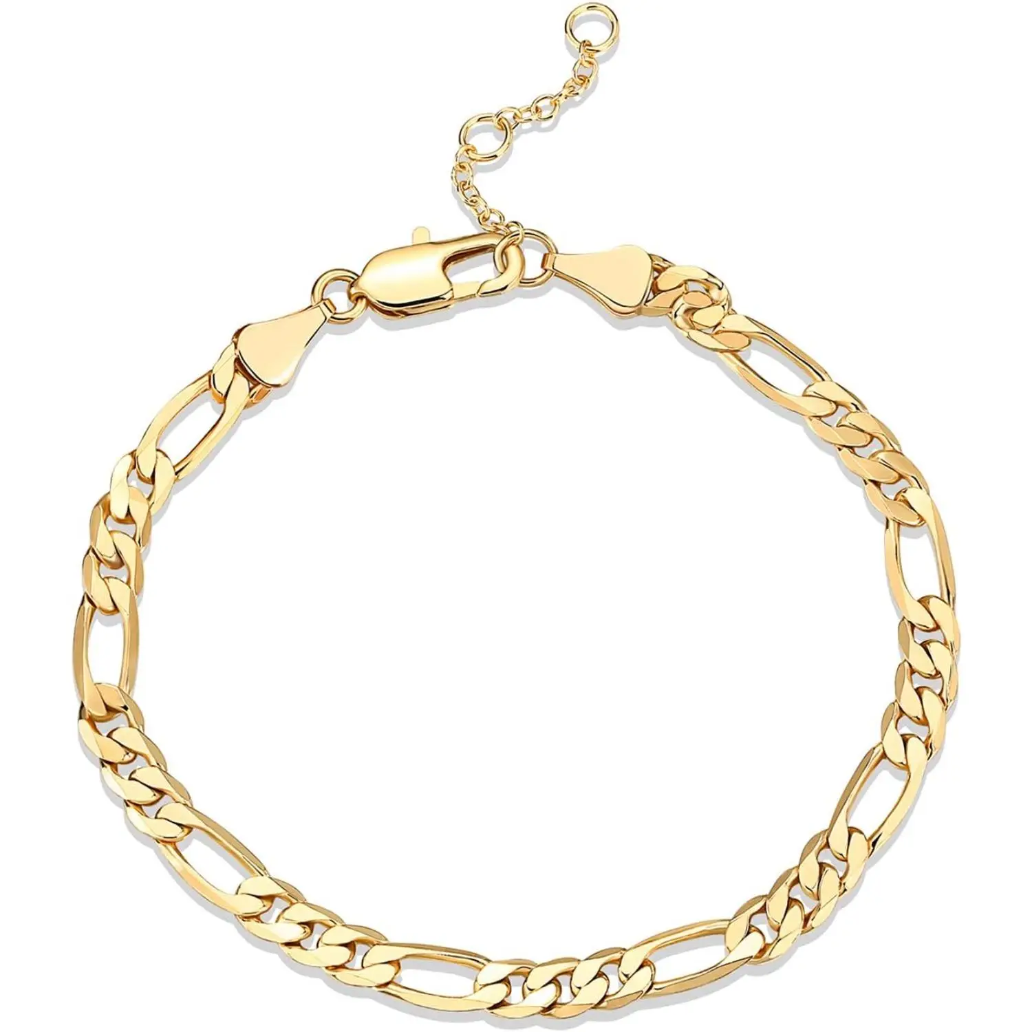FLORIDECO Minimalist Curb Chain Bracelet Sustainable American-Owned Summer Bracelet Daily Jewelry Mother's Day Dainty Glam Luxury Charm Style