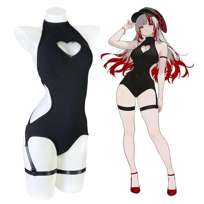 KORURACLUB Valentine's Day Women's Black Lingerie Backless Bodysuit Corset Top with Heart Cutout Elegant Chic Womenswear for Special Occasions  Elegance 2026 Hottest Picks