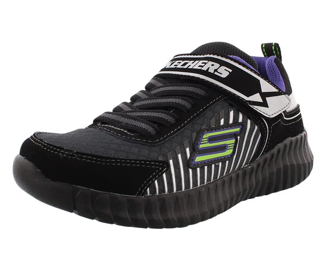 Skechers Elite Flex Spectropulse Kids' Sport Shoes, Junior Athletic Footwear for Sports & Outdoor Activities, Kids/Junior, Flexible Sole Boy's Sneaker, Lace Up Boy's Sneaker, Flexible Sole Kid's Sneakers