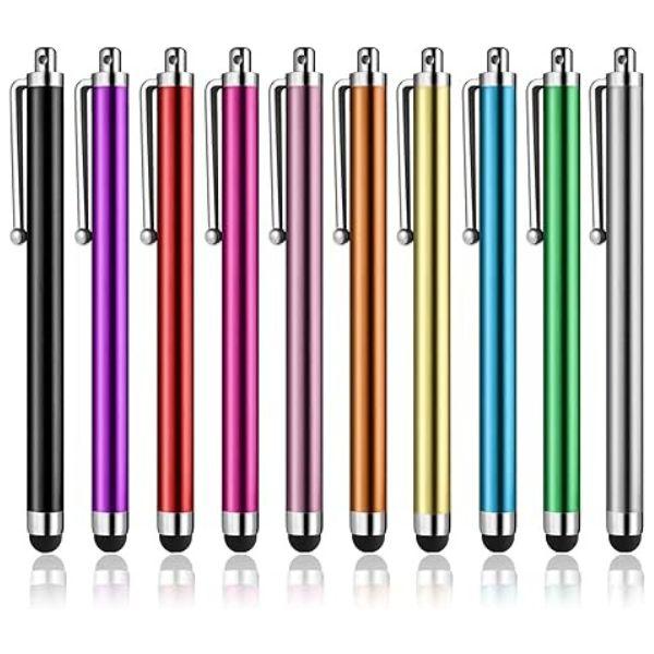 Stylus Pens for Touch Screens, Abiarst High Precision Universal Stylus for iPad iPhone Tablets Samsung Galaxy All Capacitive Touch Screens (10-Pack)