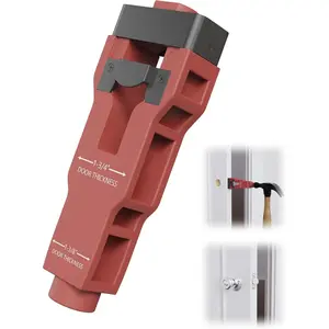 Door Latch Mortise Tool, Precision Scoring and Chiseling Door Latch Installation Kit Fits for /8' or /4' Thick Wooden Door, Door Latch Tool for Clean,  Professional Installation
