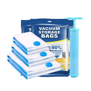 Vacuum storage bags, compression bags for storing quilts, down garments, clothes, dust-proof, air-sucking, moisture-proof, mildew-proof, shrinkable bags